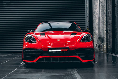 DarwinPRO 2016-2020 Porsche 718 Cayman & Boxster Stuttmate Part Carbon Fiber Front Bumper - Aero Carbon UK