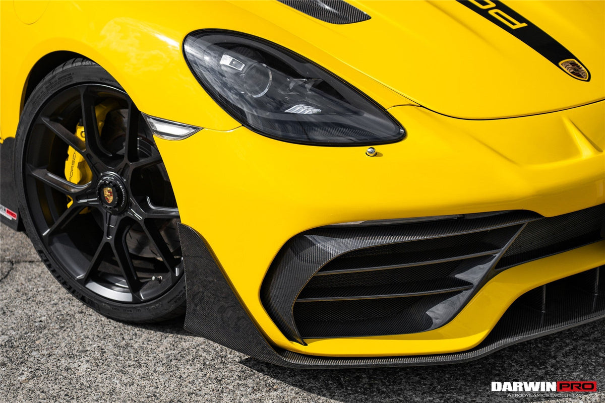 DarwinPRO 2016-2020 Porsche 718 Cayman & Boxster Stuttmate Part Carbon Fiber Front Bumper - Aero Carbon UK
