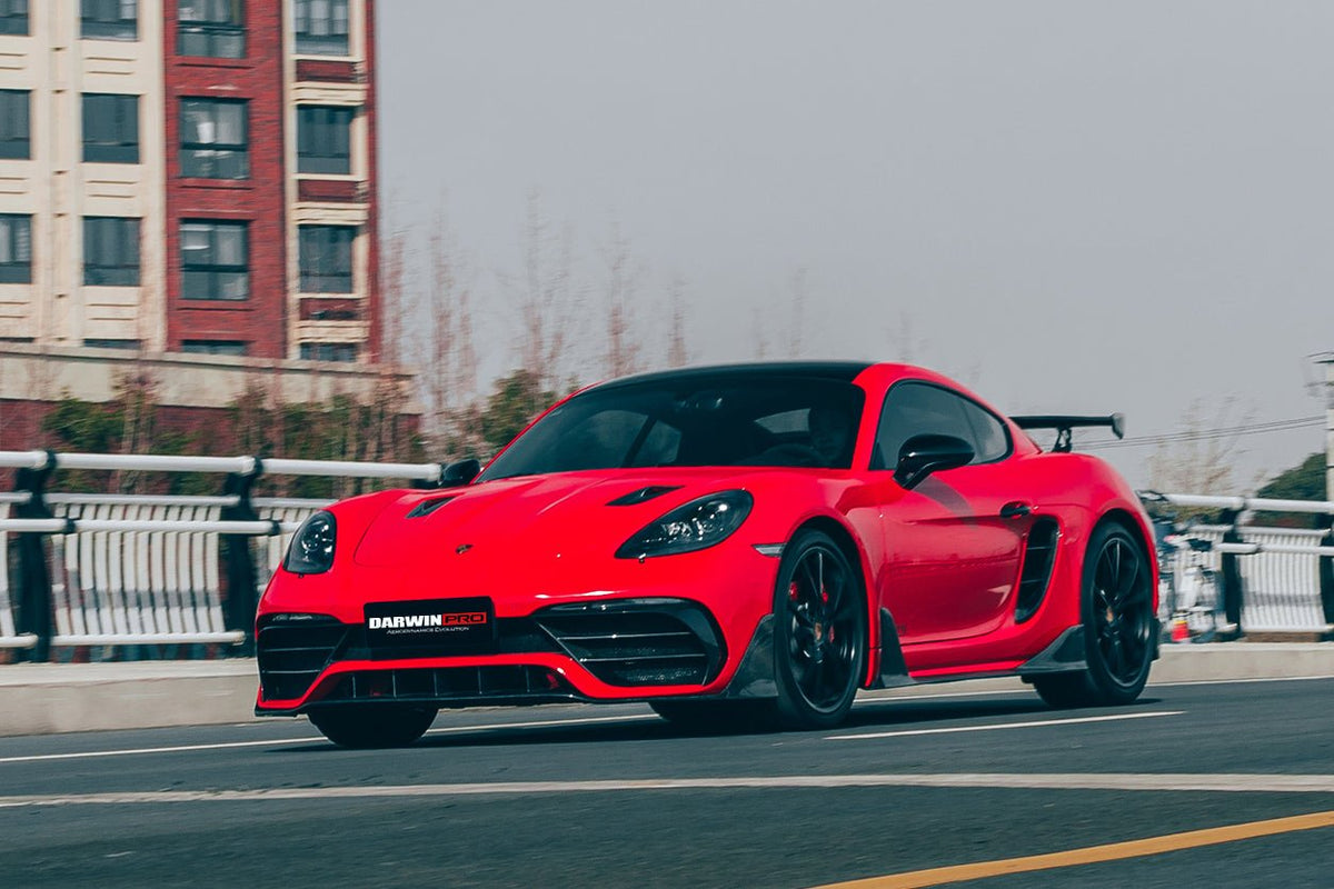 DarwinPRO 2016-2020 Porsche 718 Cayman & Boxster Stuttmate Part Carbon Fiber Front Bumper - Aero Carbon UK