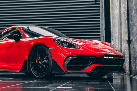 DarwinPRO 2016-2020 Porsche 718 Cayman & Boxster Stuttmate Part Carbon Fiber Front Bumper - Aero Carbon UK