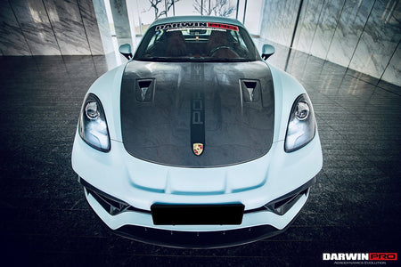 DarwinPRO 2016-2020 Porsche 718 Cayman & Boxster Stuttmate Part Carbon Fiber Front Bumper - Aero Carbon UK