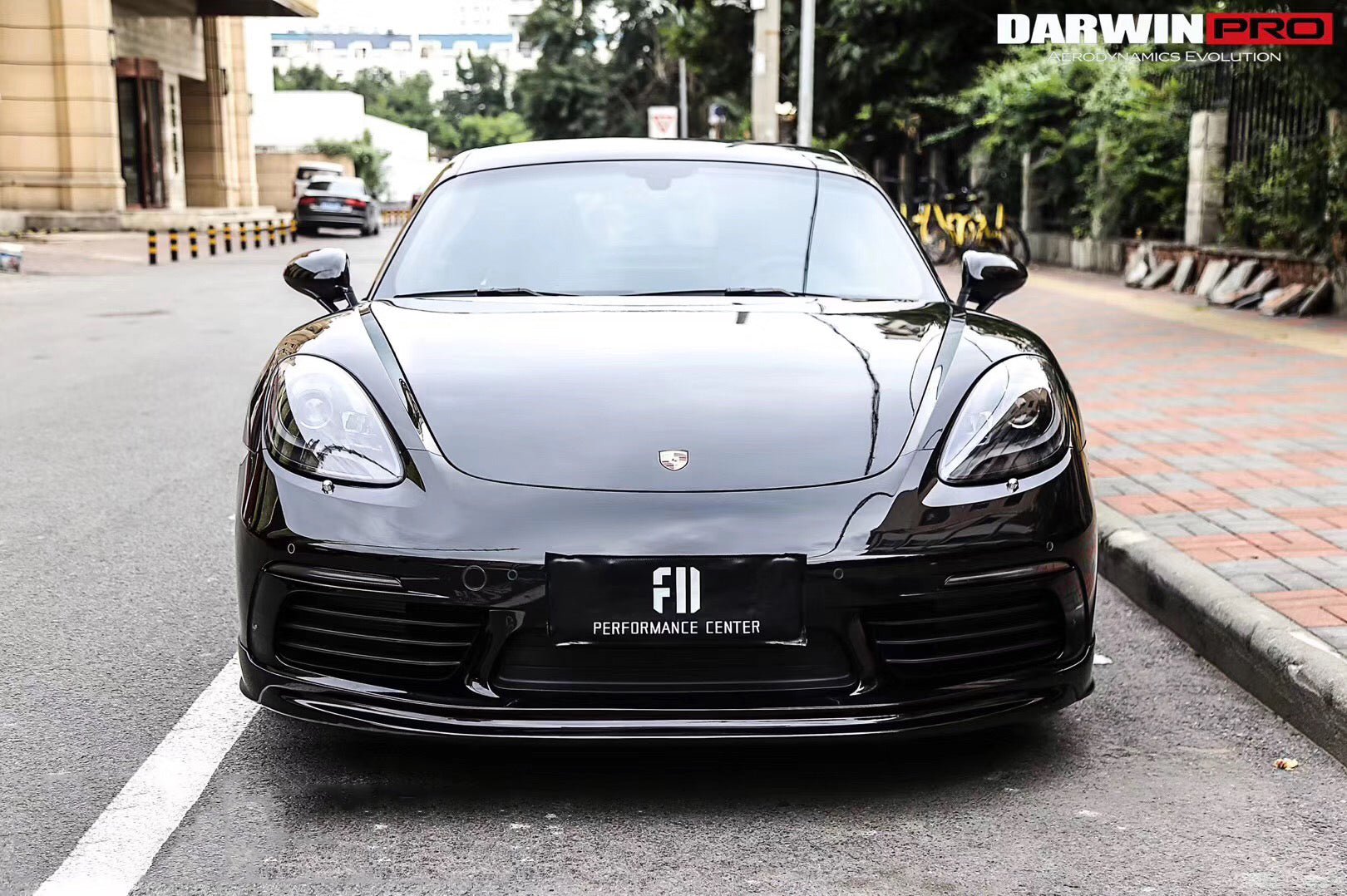 DarwinPRO 2016-2024 Porsche 718 Cayman & Boxster BKSS Style Carbon Fiber Front Lip - Aero Carbon UK