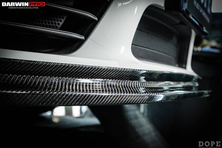 DarwinPRO 2016-2024 Porsche 718 Cayman & Boxster BKSS Style Carbon Fiber Front Lip - Aero Carbon UK