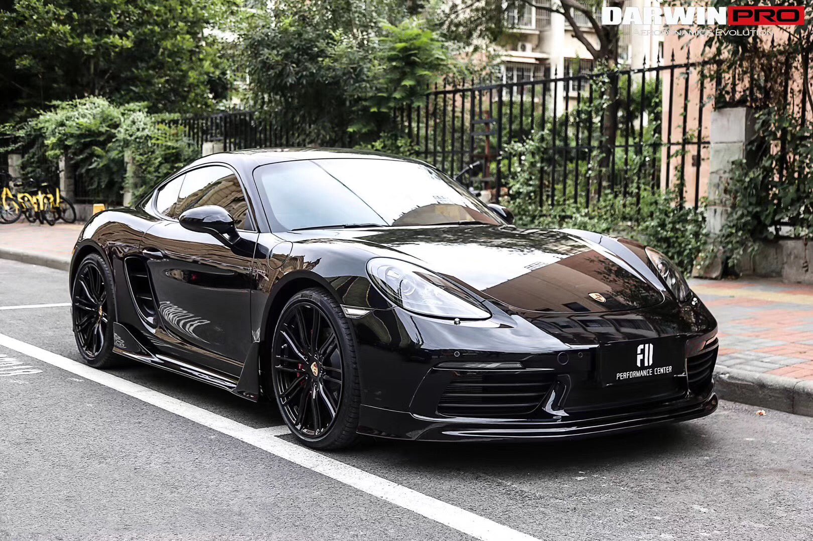 DarwinPRO 2016-2024 Porsche 718 Cayman & Boxster BKSS Style Carbon Fiber Front Lip - Aero Carbon UK