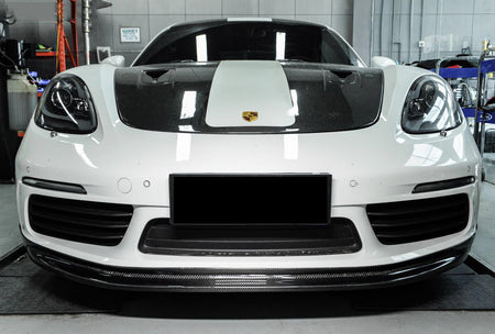 DarwinPRO 2016-2024 Porsche 718 Cayman & Boxster BKSS Style Carbon Fiber Front Lip - Aero Carbon UK