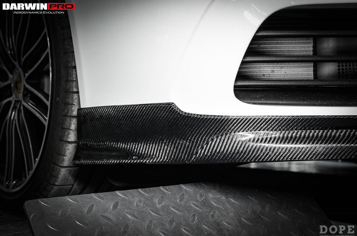 DarwinPRO 2016-2024 Porsche 718 Cayman & Boxster BKSS Style Carbon Fiber Front Lip - Aero Carbon UK