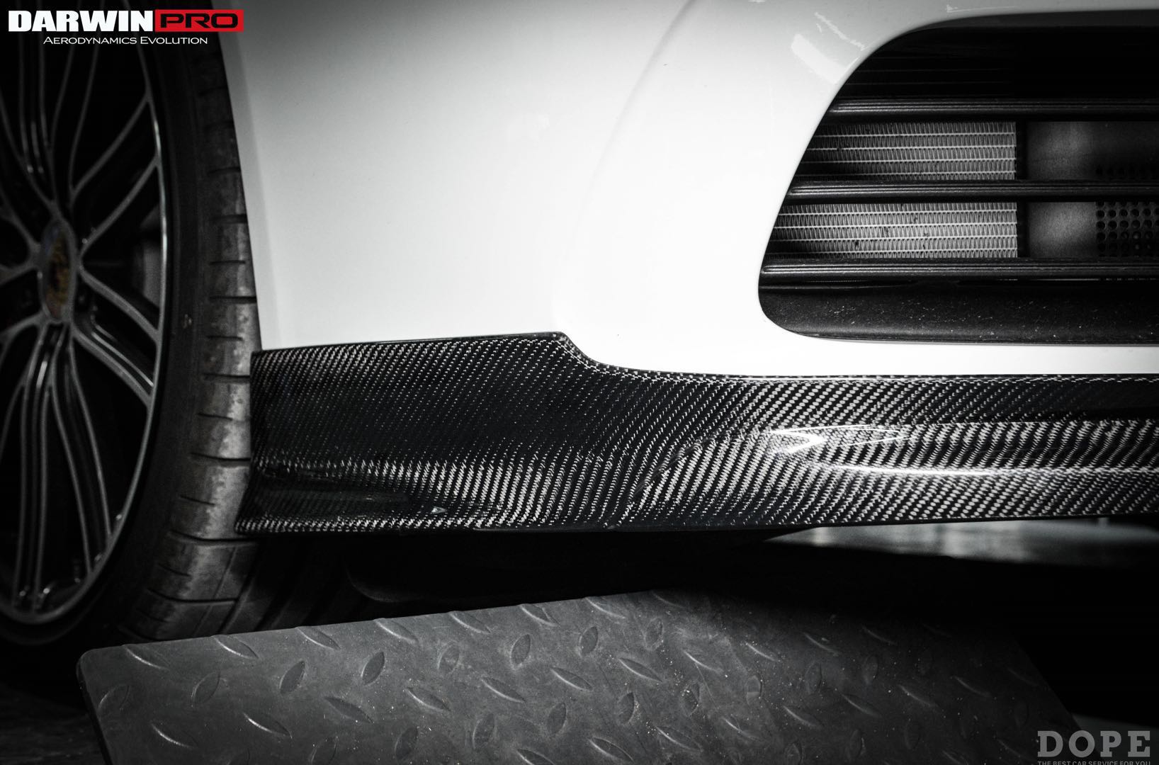 DarwinPRO 2016-2024 Porsche 718 Cayman & Boxster BKSS Style Carbon Fiber Front Lip - Aero Carbon UK