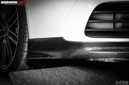 DarwinPRO 2016-2024 Porsche 718 Cayman & Boxster BKSS Style Carbon Fiber Front Lip - Aero Carbon UK