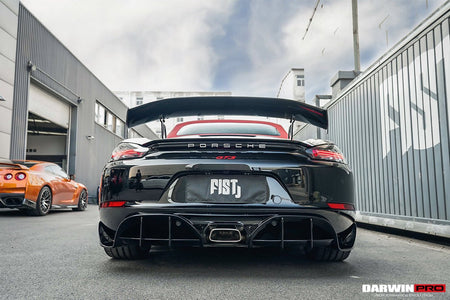DarwinPRO 2016-2024 Porsche 718 Cayman & Boxster Stuttmate Carbon Fiber Rear Diffuser - Aero Carbon UK