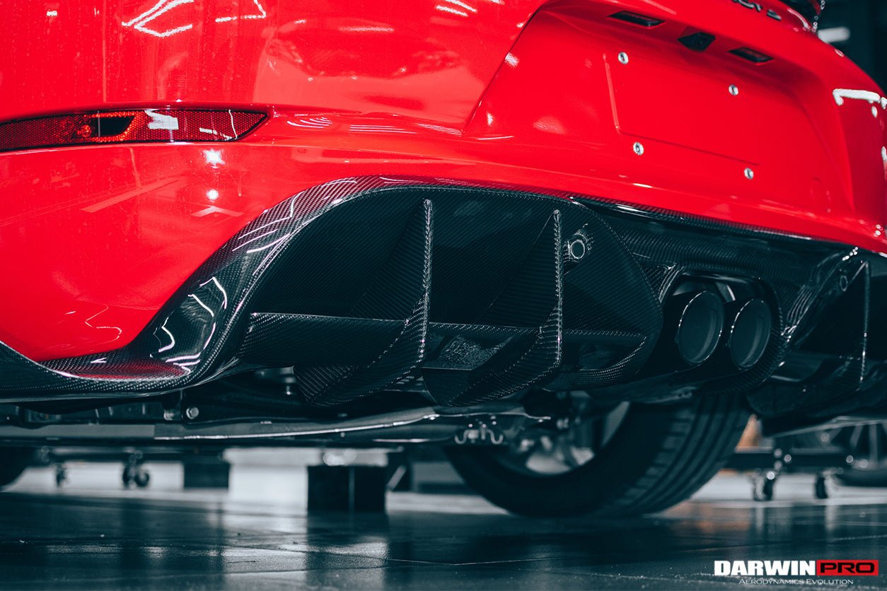 DarwinPRO 2016-2024 Porsche 718 Cayman & Boxster Stuttmate Carbon Fiber Rear Diffuser - Aero Carbon UK
