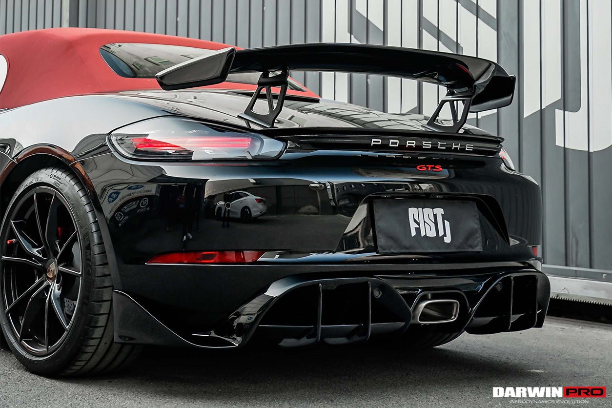 DarwinPRO 2016-2024 Porsche 718 Cayman & Boxster Stuttmate Carbon Fiber Rear Diffuser - Aero Carbon UK