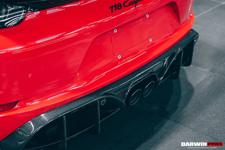 DarwinPRO 2016-2024 Porsche 718 Cayman & Boxster Stuttmate Carbon Fiber Rear Diffuser - Aero Carbon UK