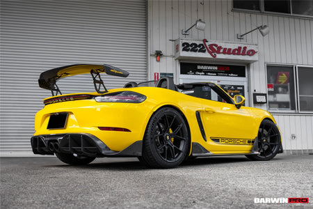 DarwinPRO 2016-2024 Porsche 718 Cayman & Boxster Stuttmate Carbon Fiber Rear Diffuser - Aero Carbon UK