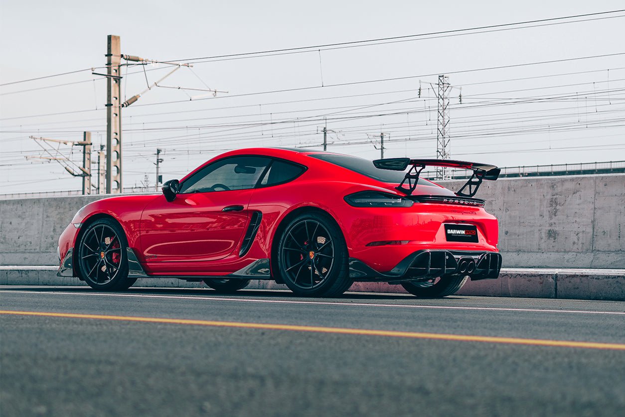 DarwinPRO 2016-2024 Porsche 718 Cayman & Boxster Stuttmate Carbon Fiber Rear Diffuser - Aero Carbon UK