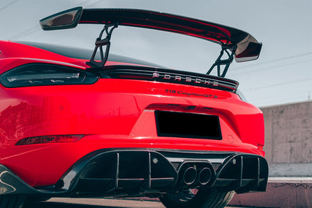 DarwinPRO 2016-2024 Porsche 718 Cayman & Boxster Stuttmate Carbon Fiber Rear Diffuser - Aero Carbon UK