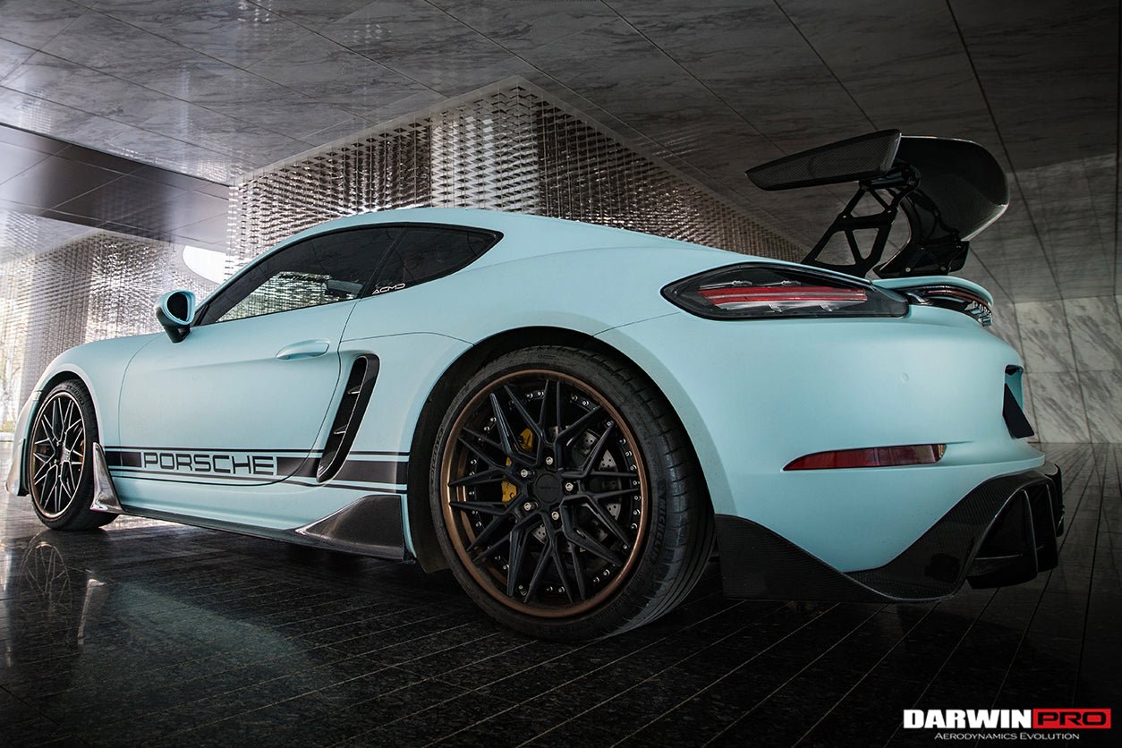 DarwinPRO 2016-2024 Porsche 718 Cayman & Boxster Stuttmate Carbon Fiber Rear Diffuser - Aero Carbon UK