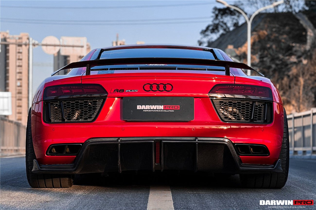 DARWINPRO - AUDI R8 COUPE 2016-23 CARBON FIBRE GT STYLE WING SPOILER ...