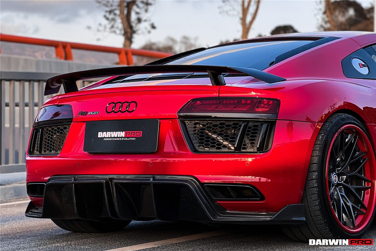 DARWINPRO - AUDI R8 COUPE 2016-23 CARBON FIBRE GT STYLE WING SPOILER ...