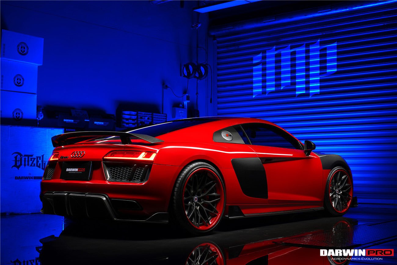 DARWINPRO - AUDI R8 COUPE 2016-23 CARBON FIBRE GT STYLE WING SPOILER ...