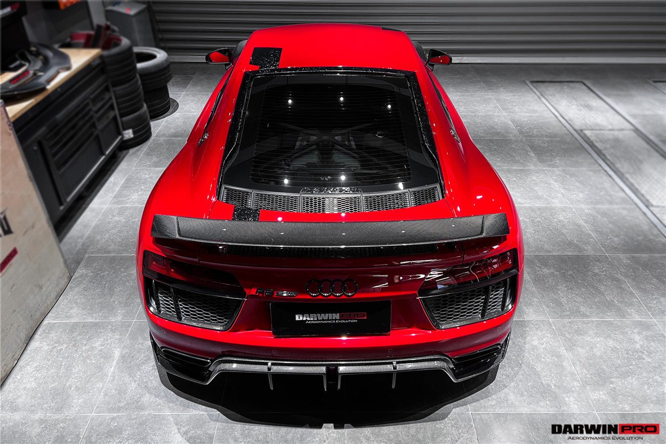 DARWINPRO - AUDI R8 COUPE 2016-23 CARBON FIBRE GT STYLE WING SPOILER ...