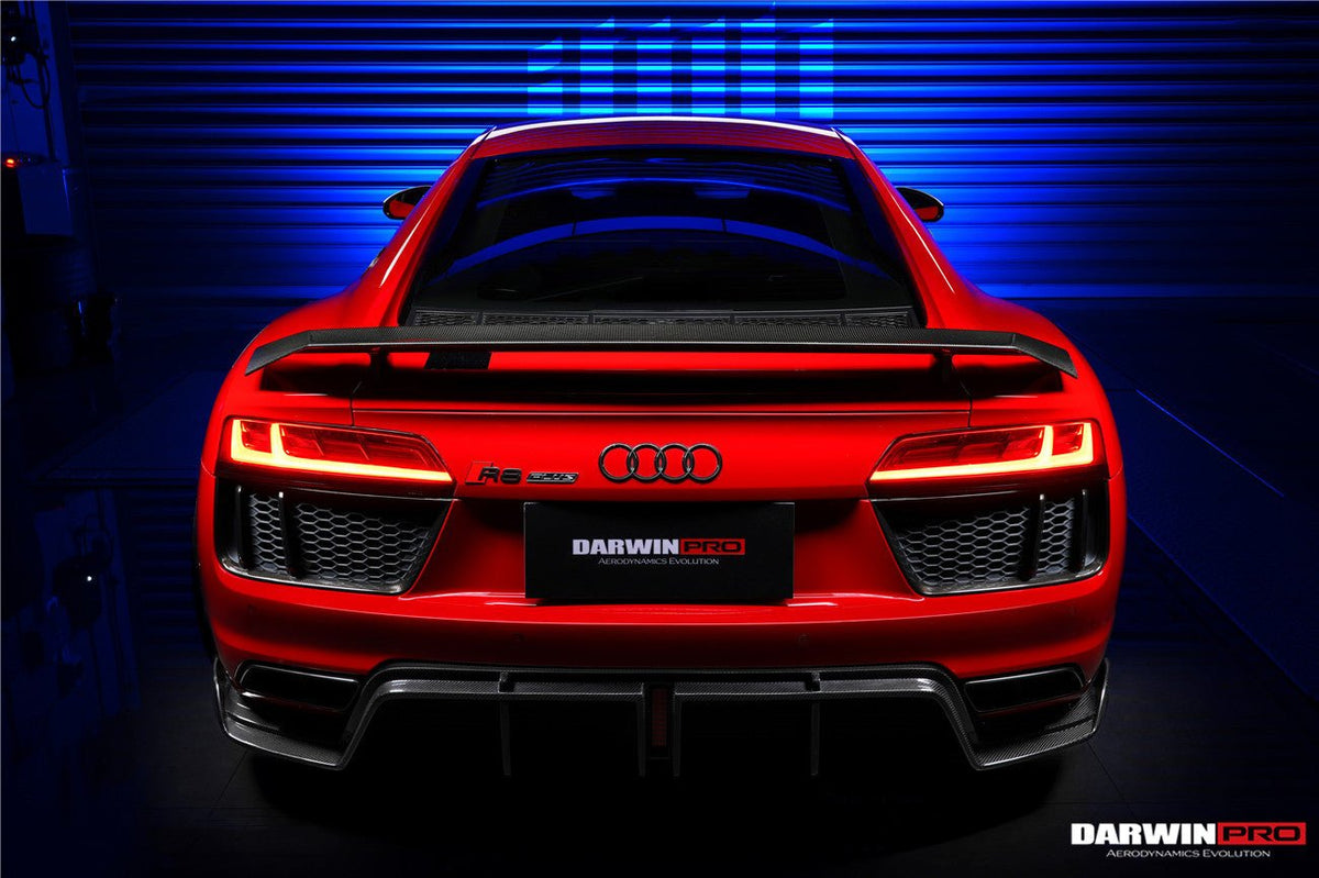 DARWINPRO - AUDI R8 COUPE 2016 - 23 CARBON FIBRE GT STYLE WING SPOILER - Aero Carbon UK