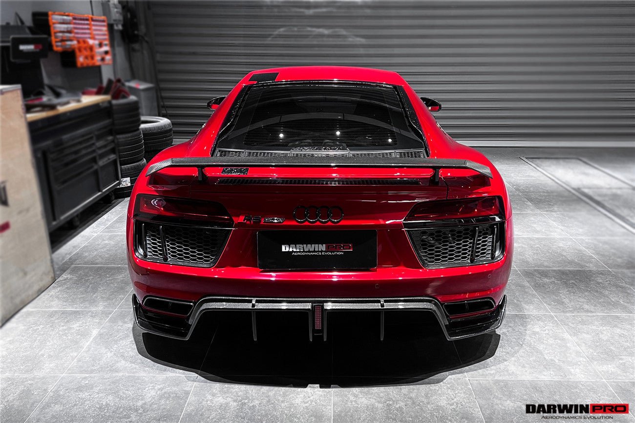 DARWINPRO - AUDI R8 COUPE 2016-23 CARBON FIBRE GT STYLE WING SPOILER ...