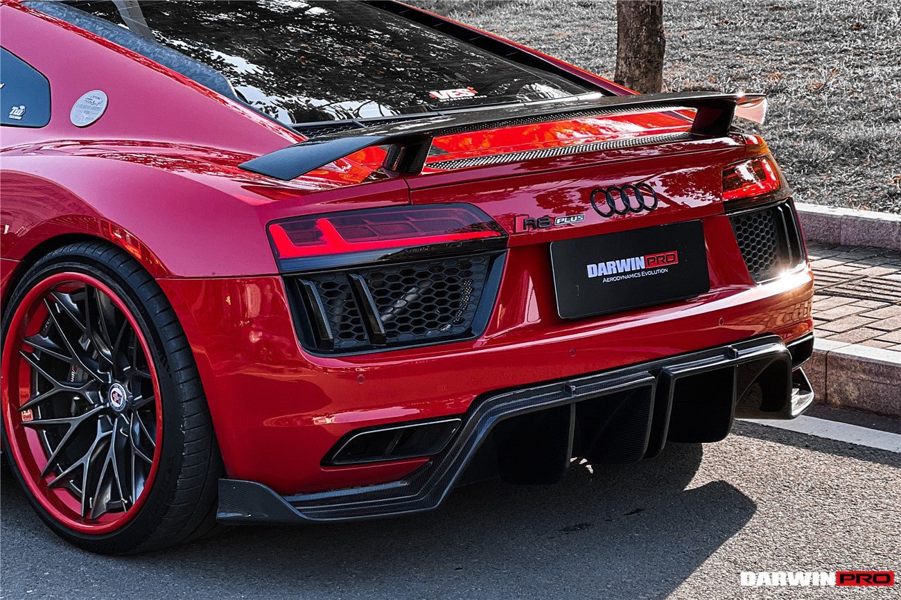 DARWINPRO - AUDI R8 COUPE 2016 - 23 CARBON FIBRE GT STYLE WING SPOILER - Aero Carbon UK