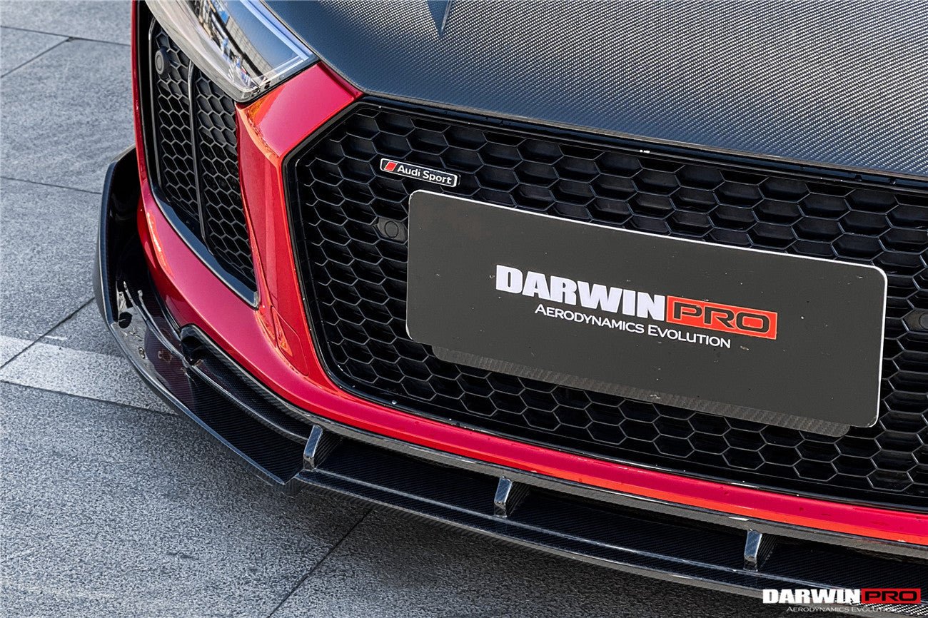 DARWINPRO - AUDI R8 COUPE / SPYDER 2016 - 18 IMP PERFORMANCE CARBON FIBRE FRONT LIP - Aero Carbon UK