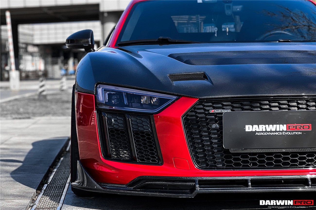 DARWINPRO - AUDI R8 COUPE / SPYDER 2016 - 18 IMP PERFORMANCE CARBON FIBRE FRONT LIP - Aero Carbon UK