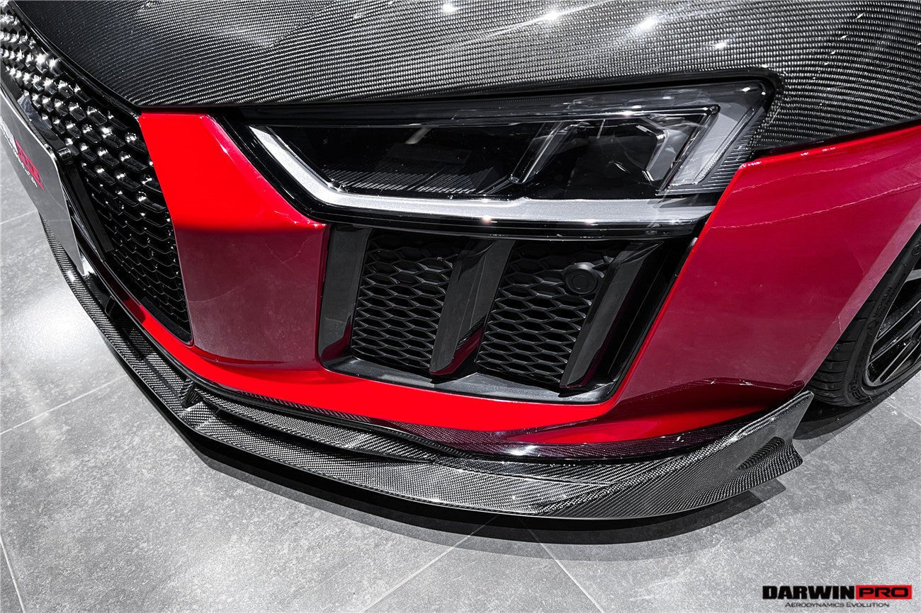 DARWINPRO - AUDI R8 COUPE / SPYDER 2016 - 18 IMP PERFORMANCE CARBON FIBRE FRONT LIP - Aero Carbon UK