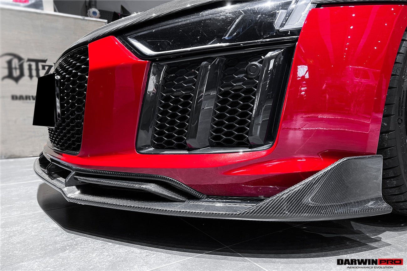 DARWINPRO - AUDI R8 COUPE / SPYDER 2016 - 18 IMP PERFORMANCE CARBON FIBRE FRONT LIP - Aero Carbon UK