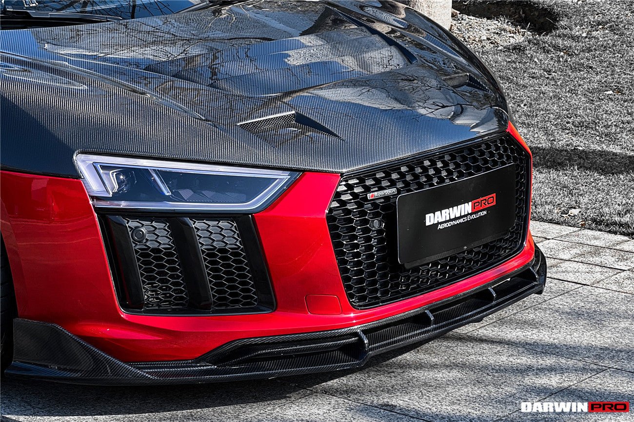 DARWINPRO - AUDI R8 COUPE / SPYDER 2016 - 18 IMP PERFORMANCE CARBON FIBRE FRONT LIP - Aero Carbon UK