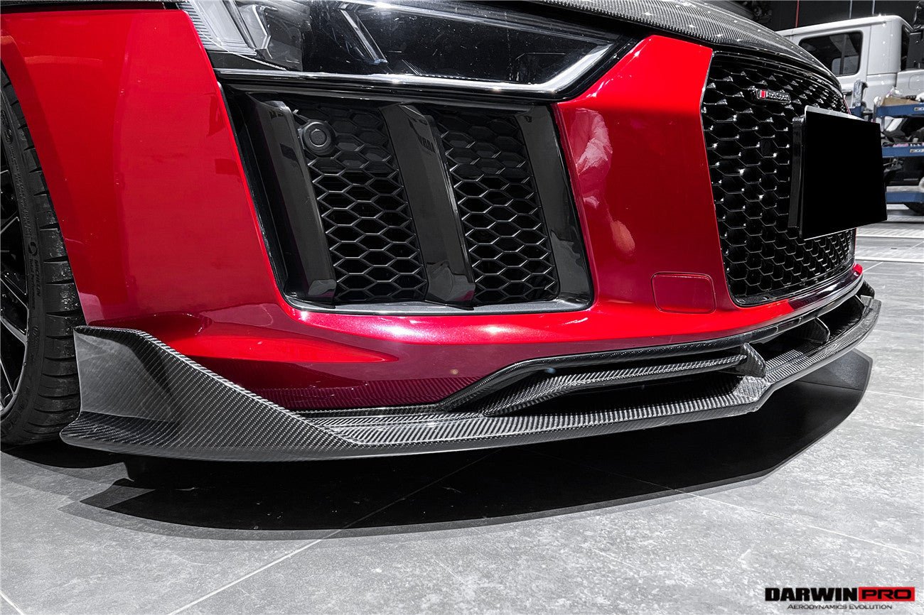 DARWINPRO - AUDI R8 COUPE / SPYDER 2016 - 18 IMP PERFORMANCE CARBON FIBRE FRONT LIP - Aero Carbon UK