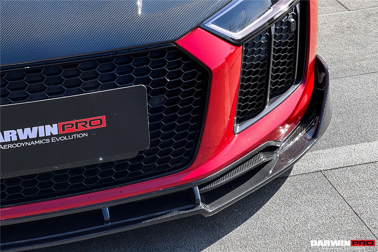 DARWINPRO - AUDI R8 COUPE / SPYDER 2016 - 18 IMP PERFORMANCE CARBON FIBRE FRONT LIP - Aero Carbon UK