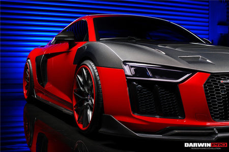 DARWINPRO - AUDI R8 COUPE / SPYDER 2016 - 18 IMP PERFORMANCE CARBON FIBRE FRONT LIP - Aero Carbon UK