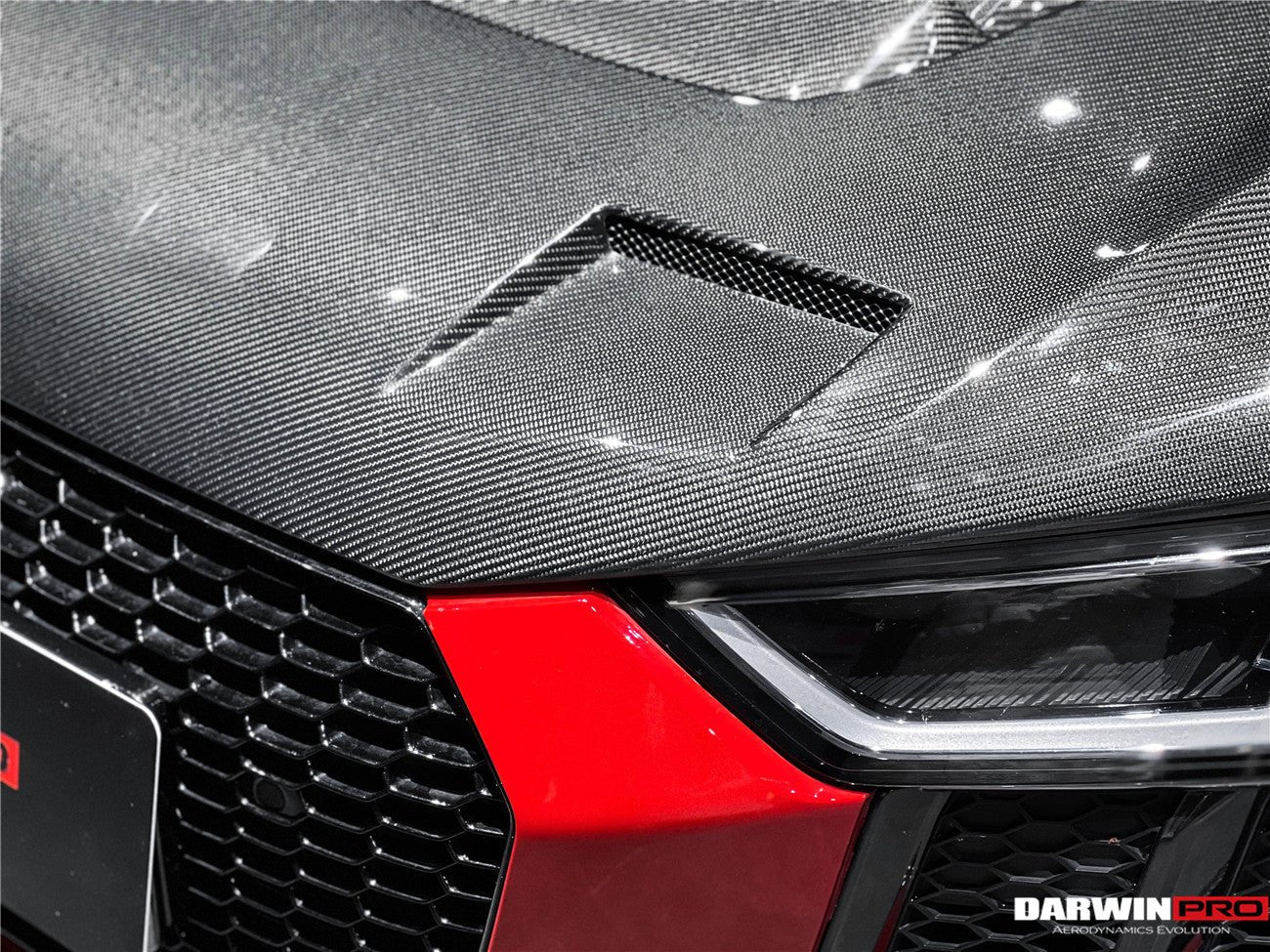 DARWINPRO - AUDI R8 COUPE / SPYDER 2016 - 18 IMP PERFORMANCE CARBON FIBRE HOOD BONNET - Aero Carbon UK