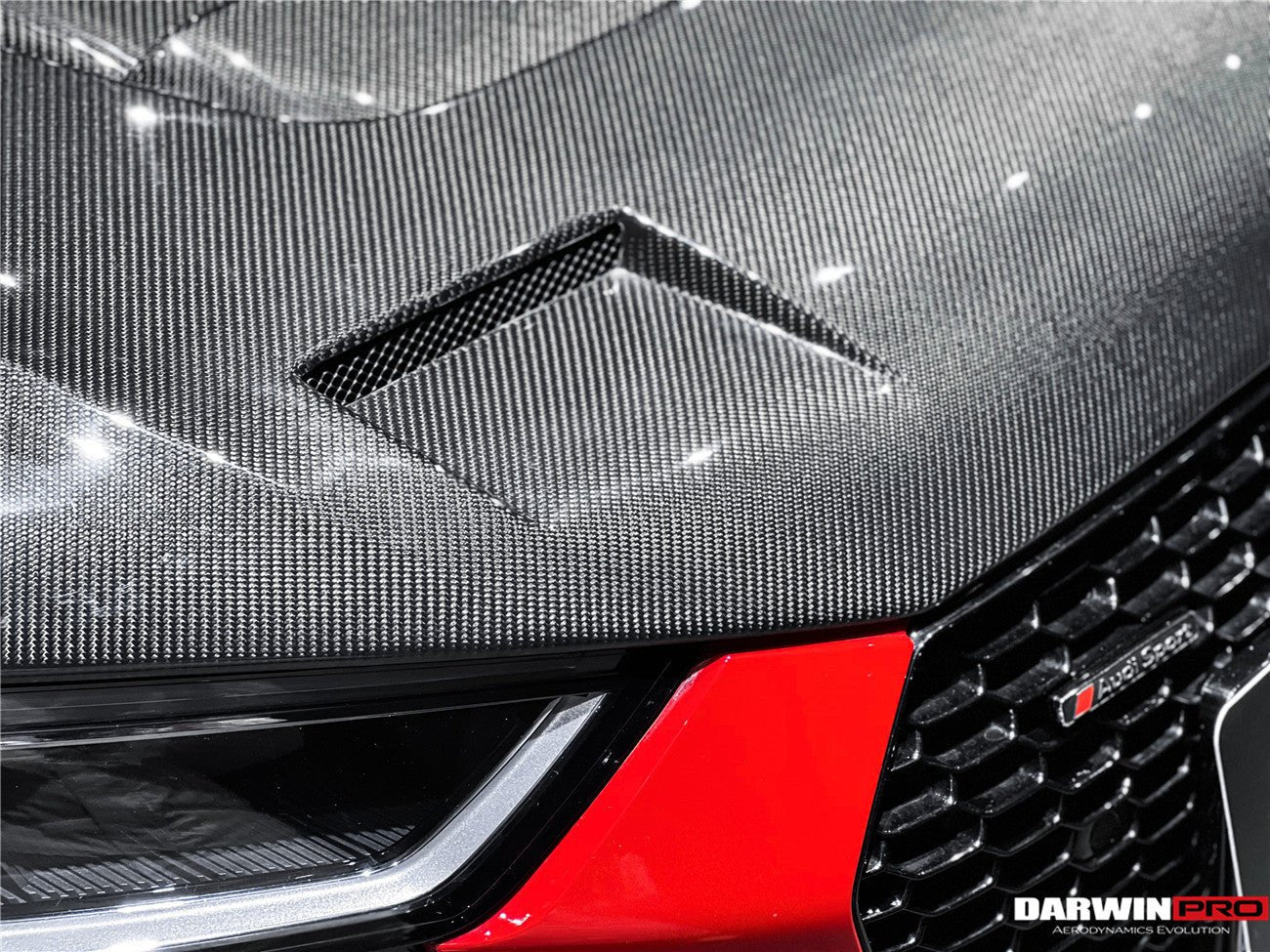 DARWINPRO - AUDI R8 COUPE / SPYDER 2016 - 18 IMP PERFORMANCE CARBON FIBRE HOOD BONNET - Aero Carbon UK