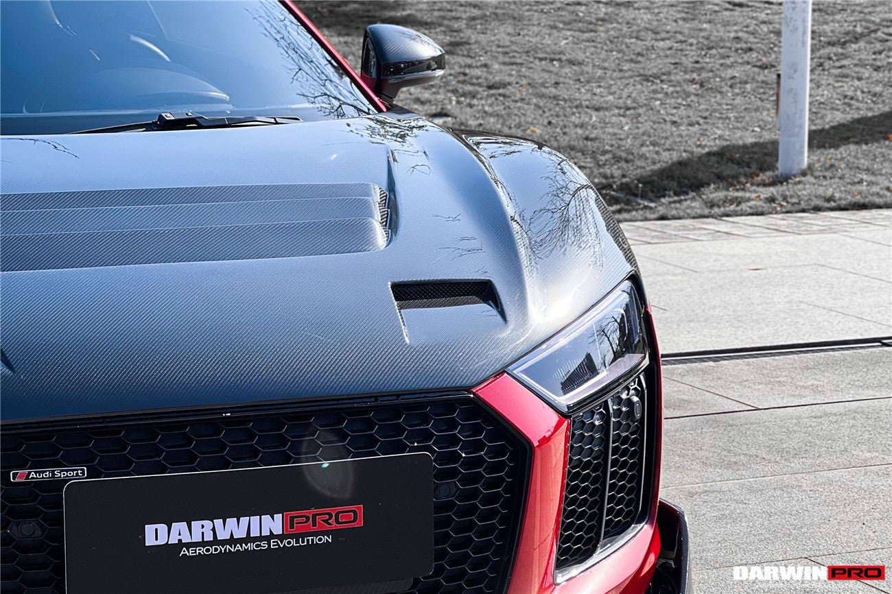 DARWINPRO - AUDI R8 COUPE / SPYDER 2016 - 18 IMP PERFORMANCE CARBON FIBRE HOOD BONNET - Aero Carbon UK