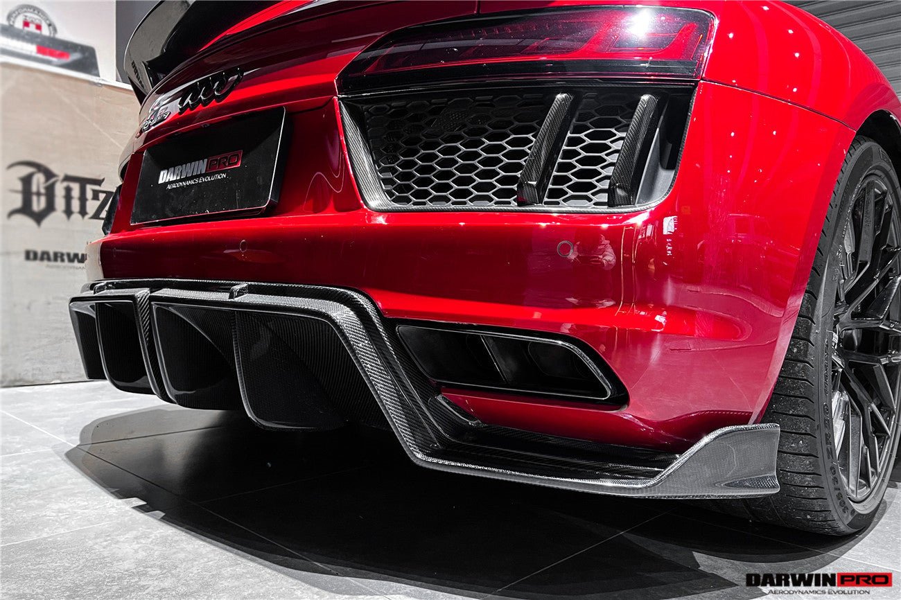 DARWINPRO - AUDI R8 COUPE / SPYDER 2016 - 18 IMP PERFORMANCE CARBON FIBRE REAR DIFFUSER - Aero Carbon UK