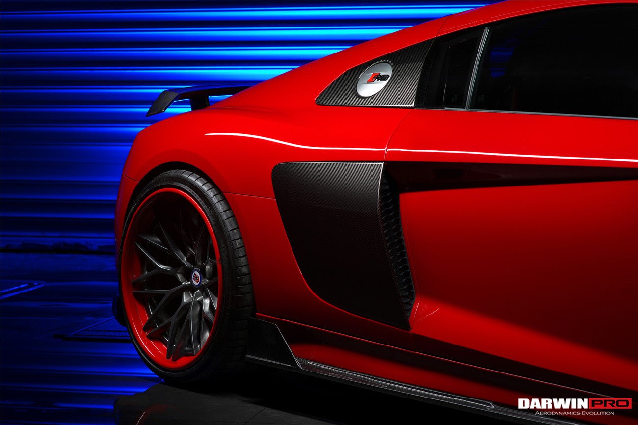 DARWINPRO - AUDI R8 COUPE / SPYDER 2016 - 18 IMP PERFORMANCE CARBON FIBRE SIDE SKIRTS UNDER BOARD - Aero Carbon UK