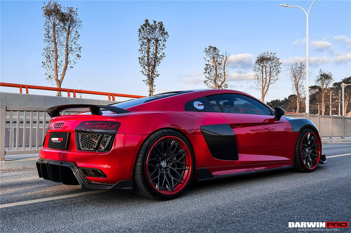 DARWINPRO - AUDI R8 COUPE / SPYDER 2016 - 18 IMP PERFORMANCE CARBON FIBRE SIDE SKIRTS UNDER BOARD - Aero Carbon UK