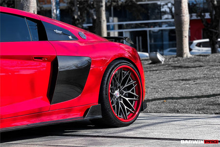 DARWINPRO - AUDI R8 COUPE / SPYDER 2016 - 18 IMP PERFORMANCE CARBON FIBRE SIDE SKIRTS UNDER BOARD - Aero Carbon UK
