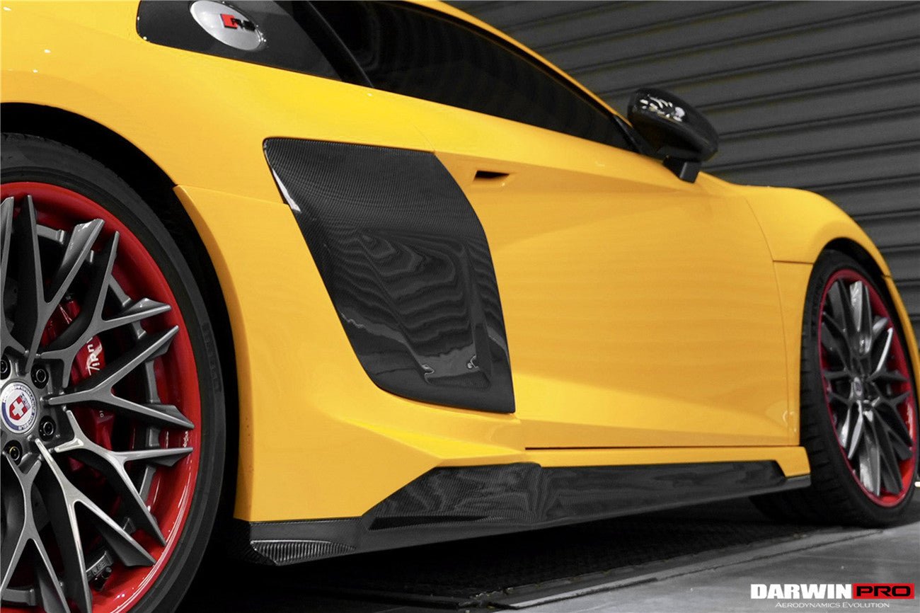 DARWINPRO - AUDI R8 COUPE / SPYDER 2016 - 18 IMPII CARBON FIBRE SIDE DOOR PANEL BLADES - Aero Carbon UK