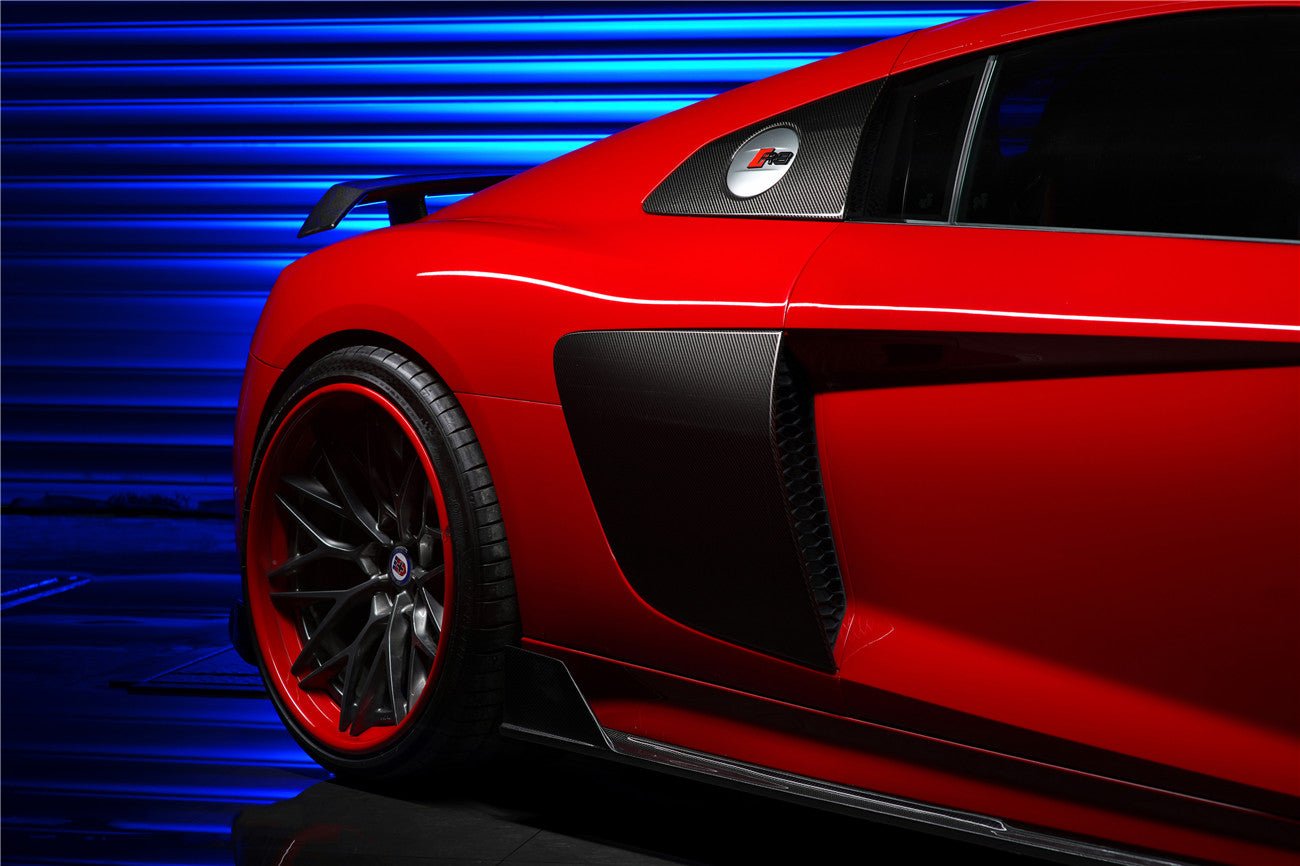 DARWINPRO - AUDI R8 COUPE / SPYDER 2016 - 18 IMPII CARBON FIBRE SIDE DOOR PANEL BLADES - Aero Carbon UK