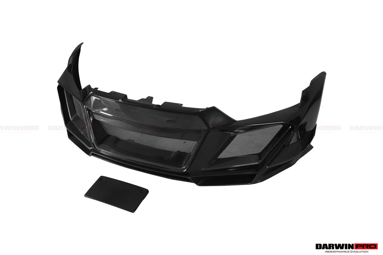 DARWINPRO - AUDI R8 COUPE / SPYDER 2016 - 18 IMPII PART CARBON FIBRE FRONT BUMPER - Aero Carbon UK