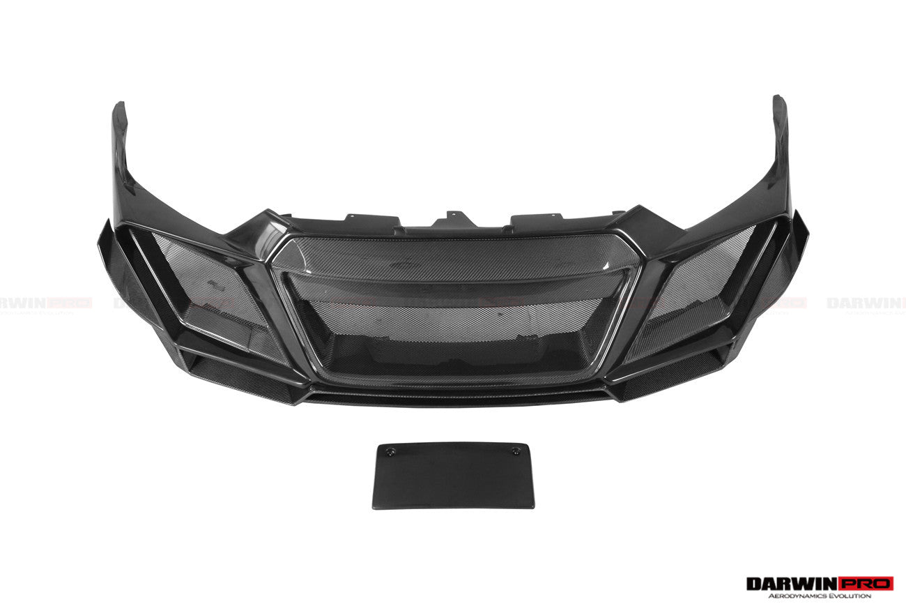 DARWINPRO - AUDI R8 COUPE / SPYDER 2016 - 18 IMPII PART CARBON FIBRE FRONT BUMPER - Aero Carbon UK