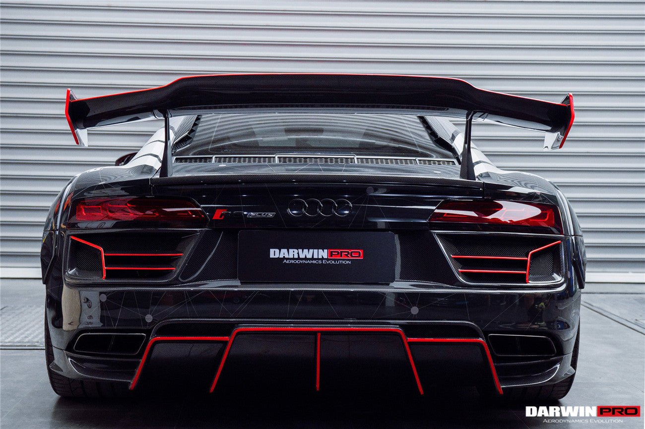 DARWINPRO - AUDI R8 COUPE / SPYDER 2016 - 18 IMPII PART CARBON FIBRE REAR BUMPER - Aero Carbon UK