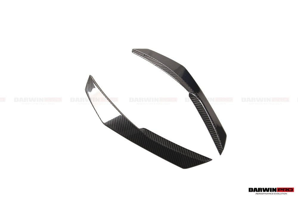DARWINPRO - AUDI R8 COUPE / SPYDER 2016-18 PERFORMANCE PARTS STYLE DRY CARBON FIBRE FRONT CANARDS - Aero Carbon UK