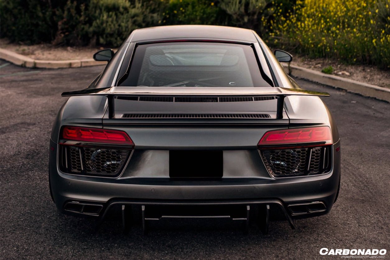 DARWINPRO - AUDI R8 COUPE / SPYDER 2016-19 VRS STYLE CARBON FIBRE REAR ...