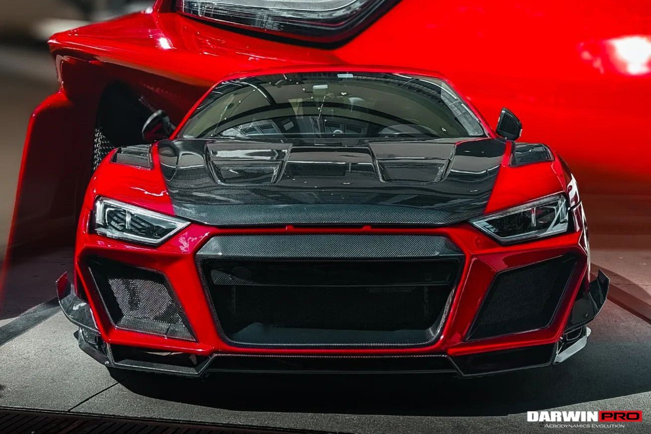DARWINPRO - AUDI R8 COUPE / SPYDER 2016 - 23 IMPII CARBON FIBRE HOOD BONNET - Aero Carbon UK